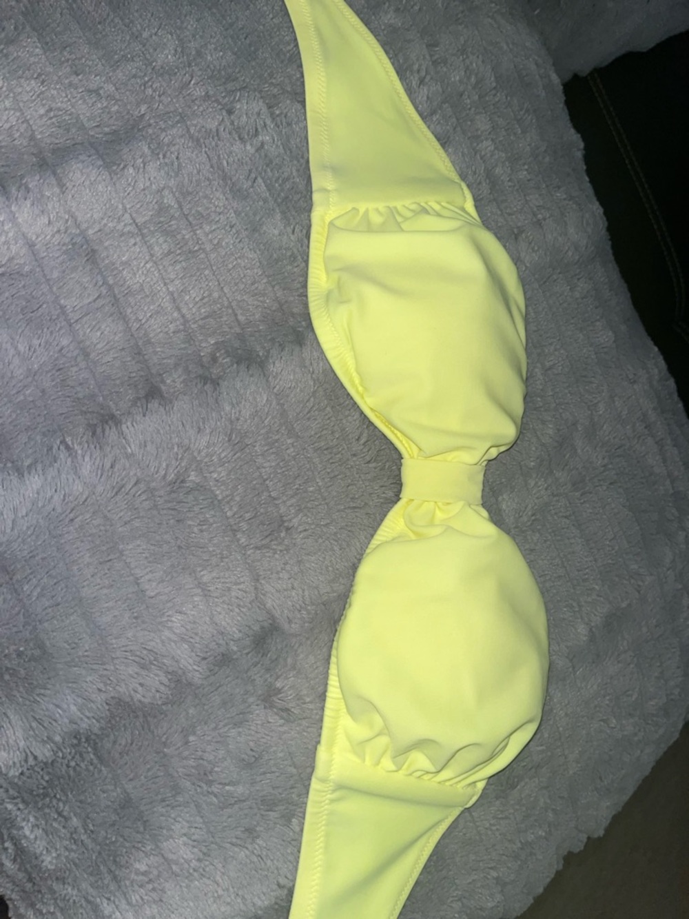PINK Victoria's Secret Neon Yellow Strap Detail
